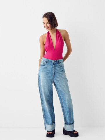 Body a maglietta di Bershka in rosa