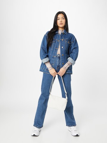 Denim Project Zvonové kalhoty Džíny – modrá