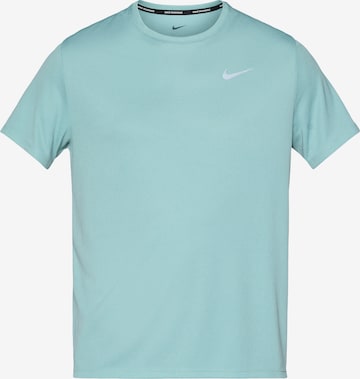 T-Shirt fonctionnel 'MILER' NIKE en vert : devant
