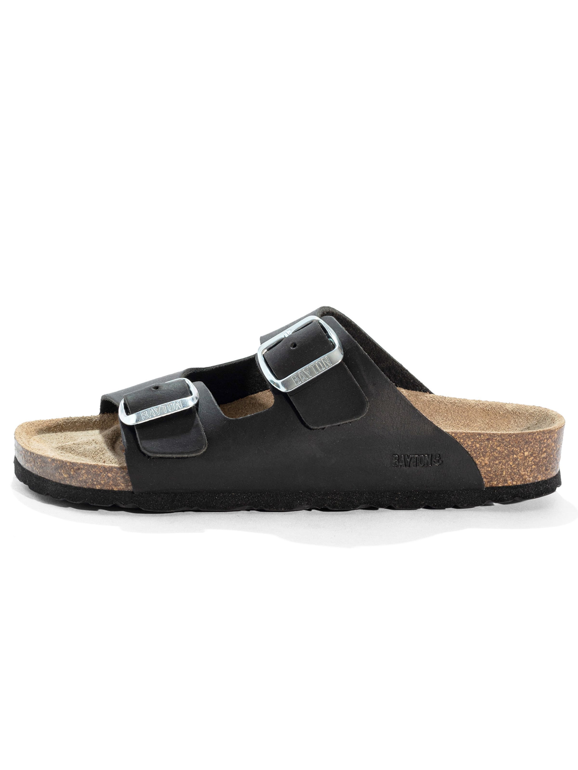 Sandales 'Atlas' Bayton en noir : devant