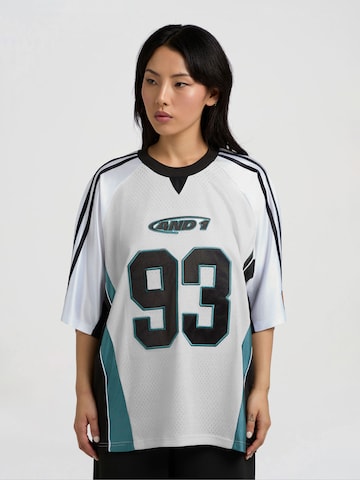 balta AND1 Laisvi marškinėliai 'Respect The Game': priekis