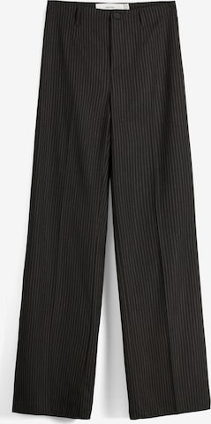 Pantalon à plis Bershka en gris : devant