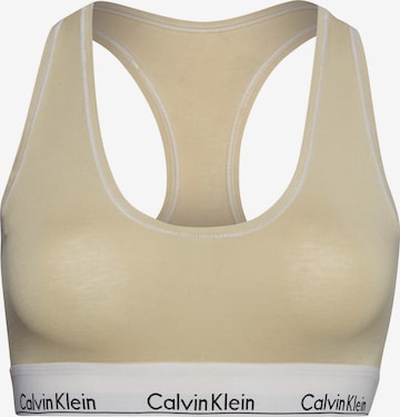 Bustier Soutien-gorge Calvin Klein Underwear en beige : devant