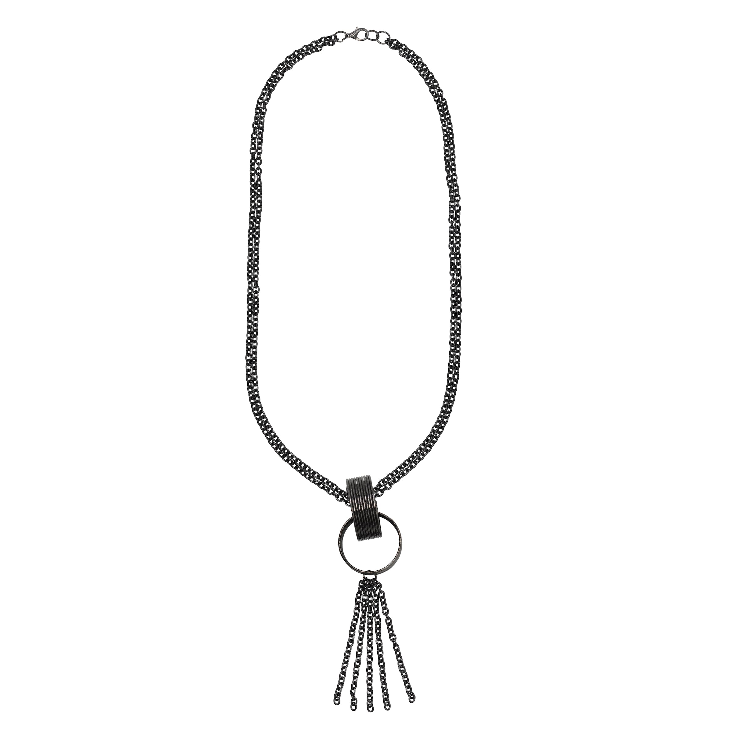 FIRETTI Necklace in Grey: front