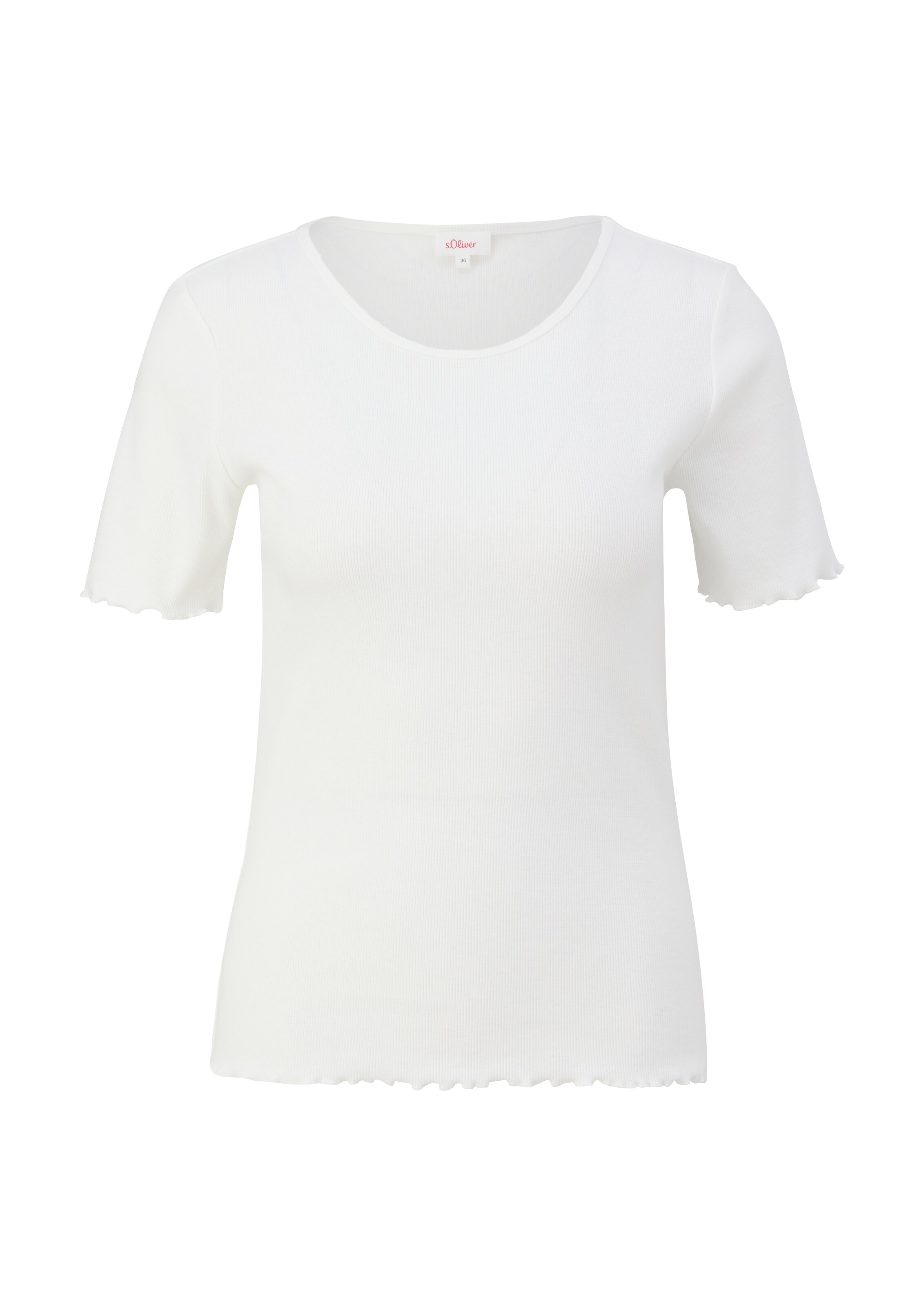 T-shirt s.Oliver en blanc : devant