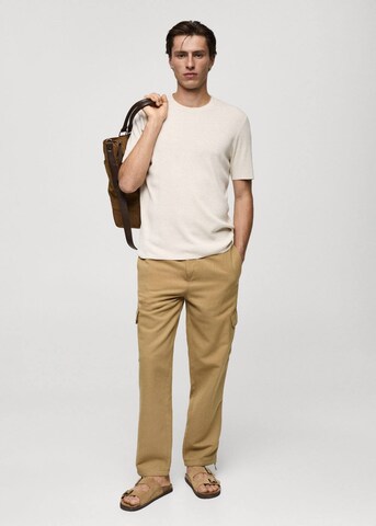 MANGO MAN Loosefit Hose 'Colombo' in Braun