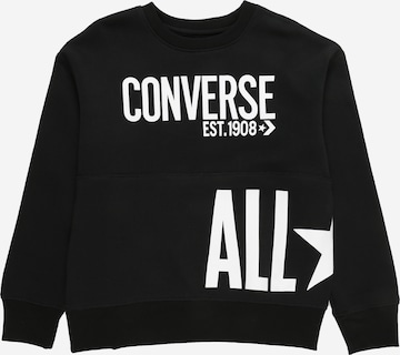 CONVERSE Sweatshirt in Schwarz: front