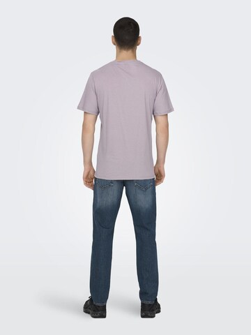 Only & Sons Shirt 'ONSMax' in Lila