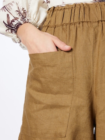Loosefit Pantalon Sisley en marron