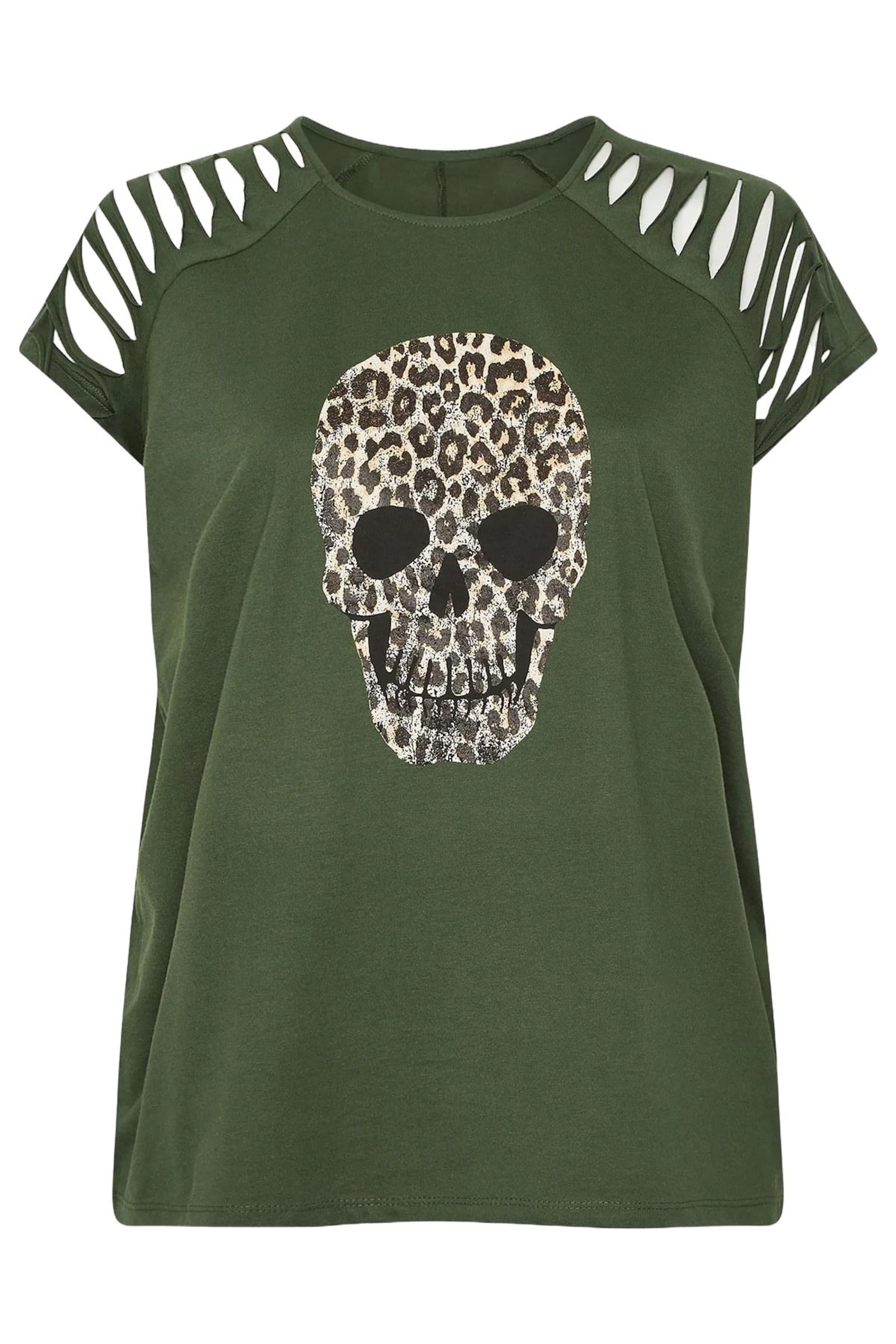 Shape Of You Shirt in XXL in Beige / Chocolate / Green / Black, Item view