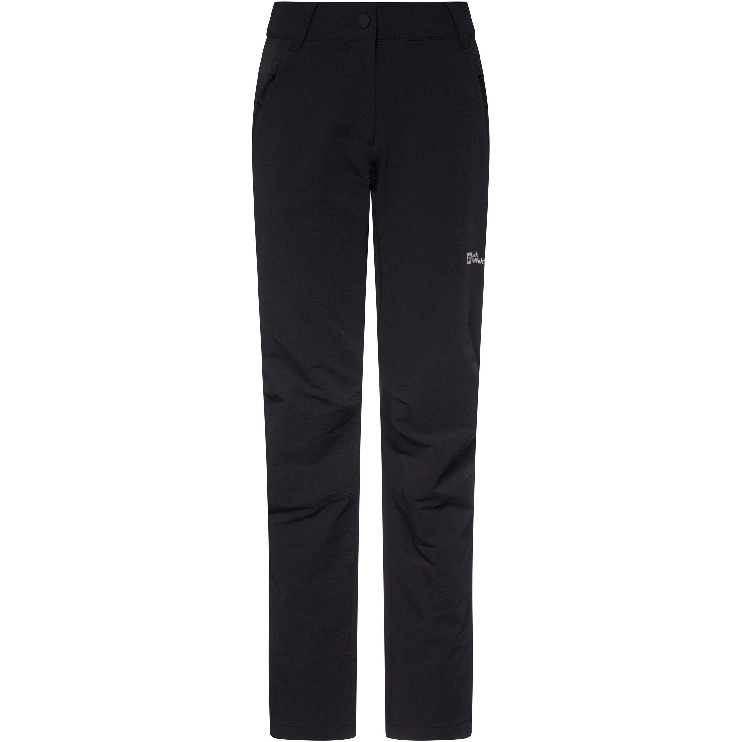 JACK WOLFSKIN Regular Outdoorhose in Schwarz: Vorderseite