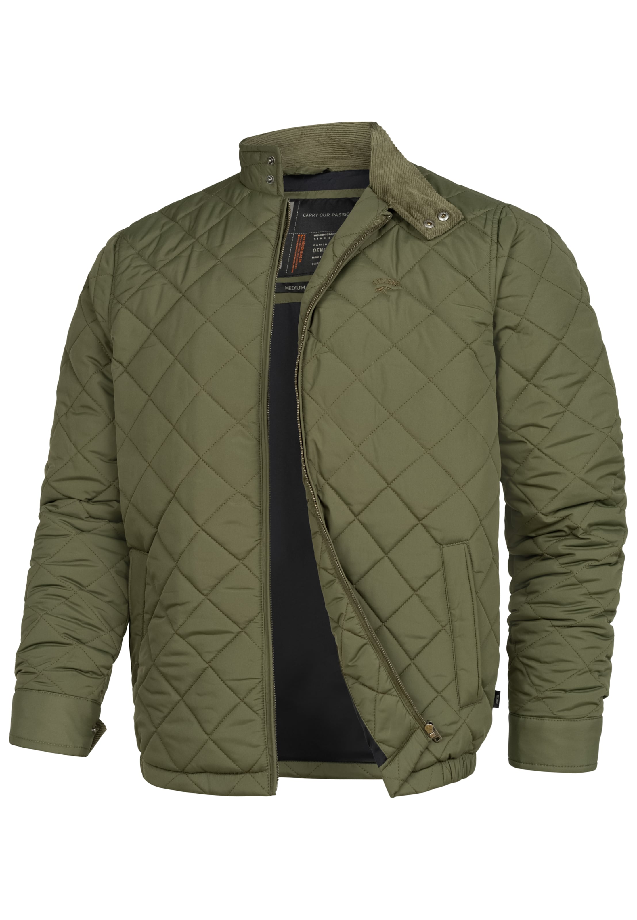 INDICODE JEANS Tussenjas 'Doro' in Groen: voorkant