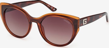 Lunettes de soleil GUESS en marron : devant
