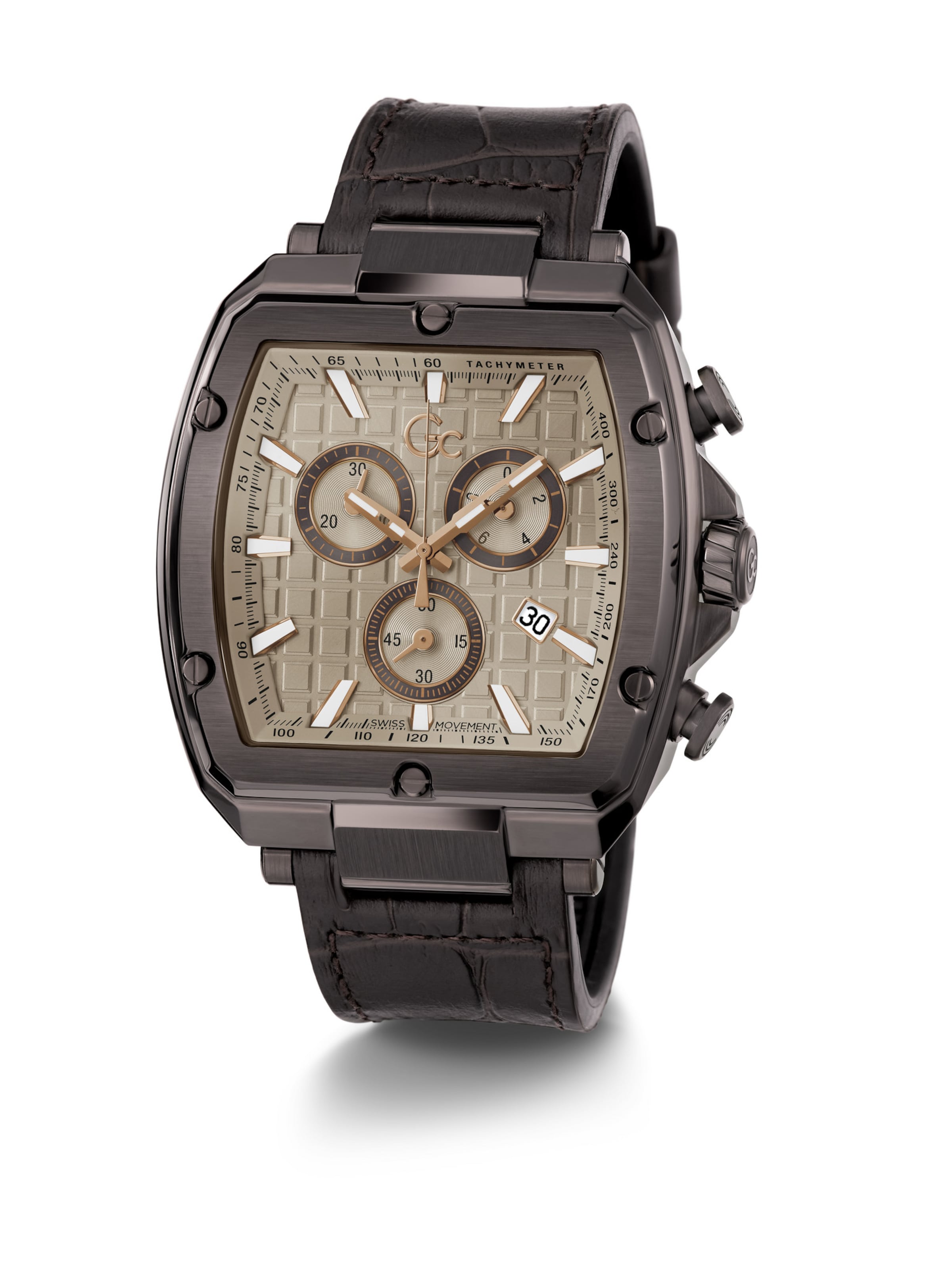 Gc Analoog horloge in Bruin