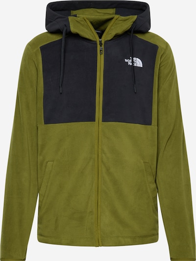 Jachetă  fleece funcțională THE NORTH FACE pe oliv / negru / alb, Vizualizare produs