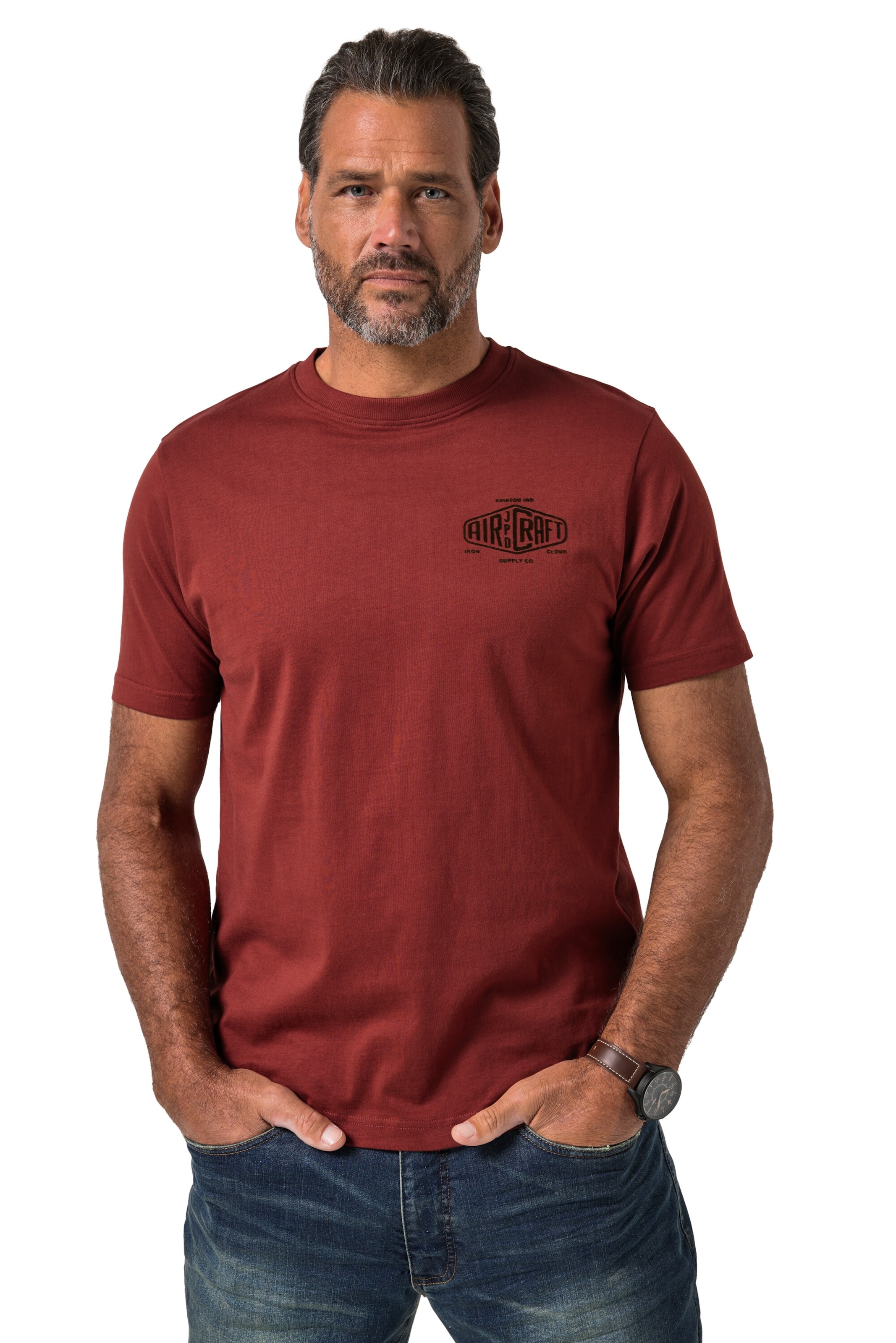JP1880 Shirt in Brown: front
