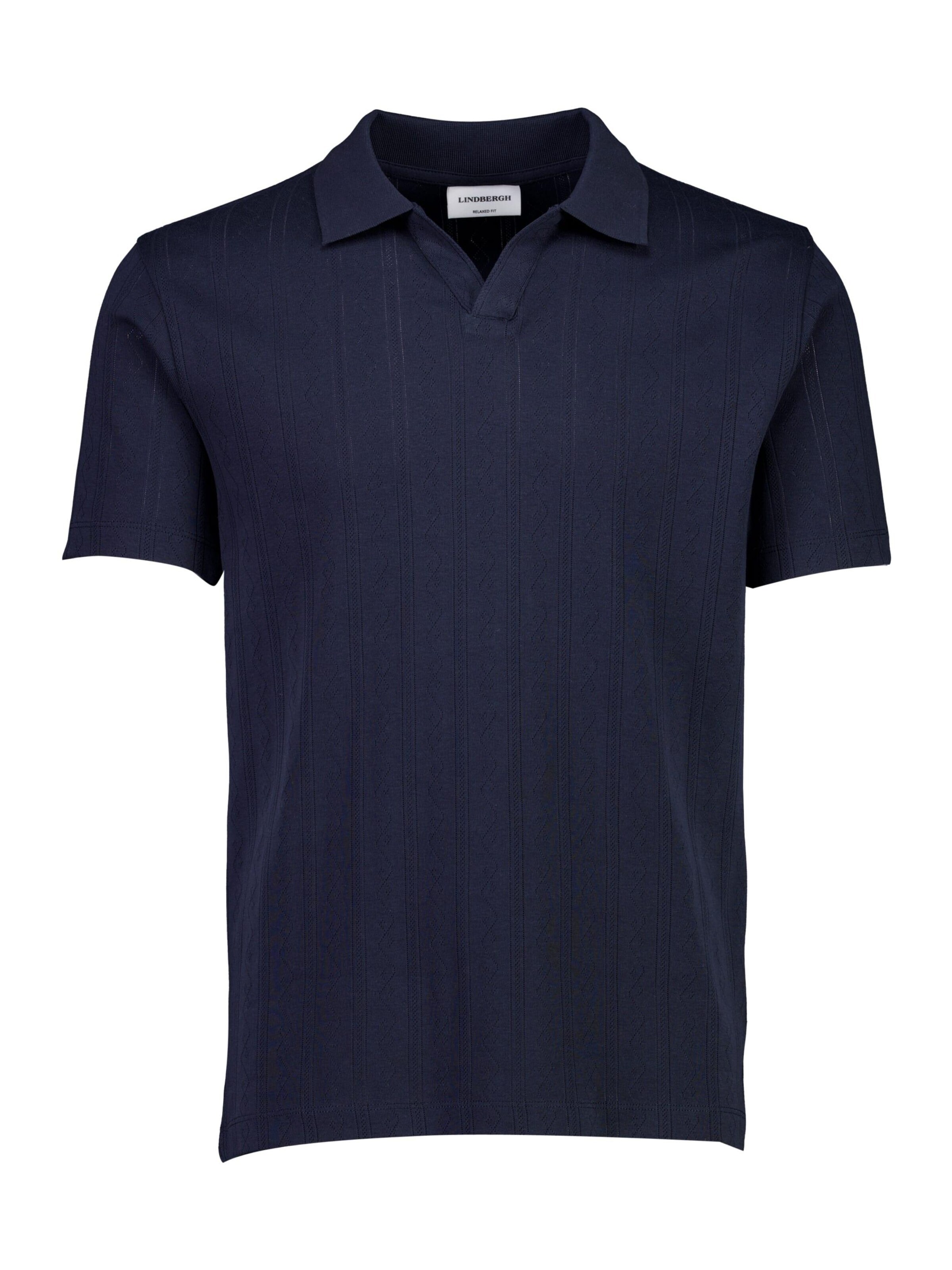 T-Shirt Lindbergh en bleu : devant