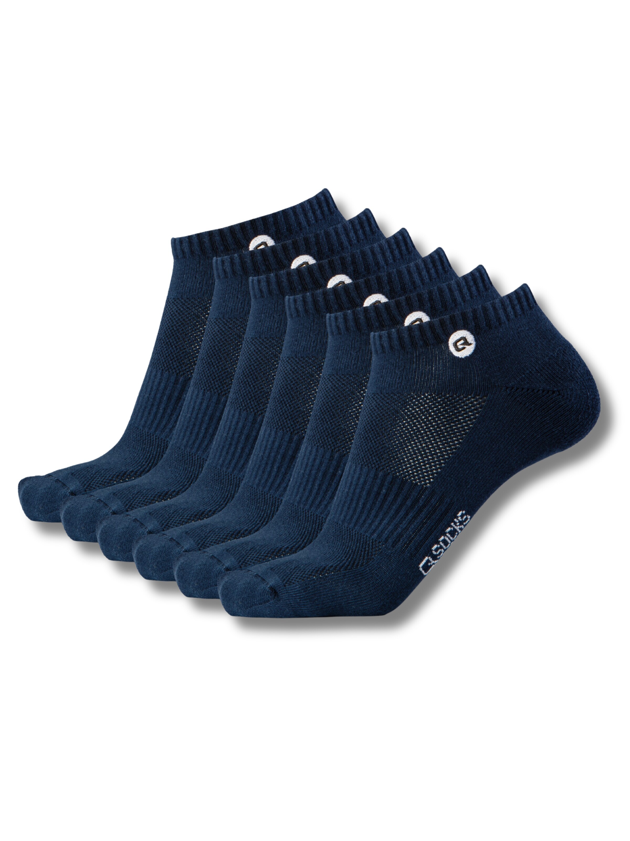 QOLONIA Socks in Blue: front