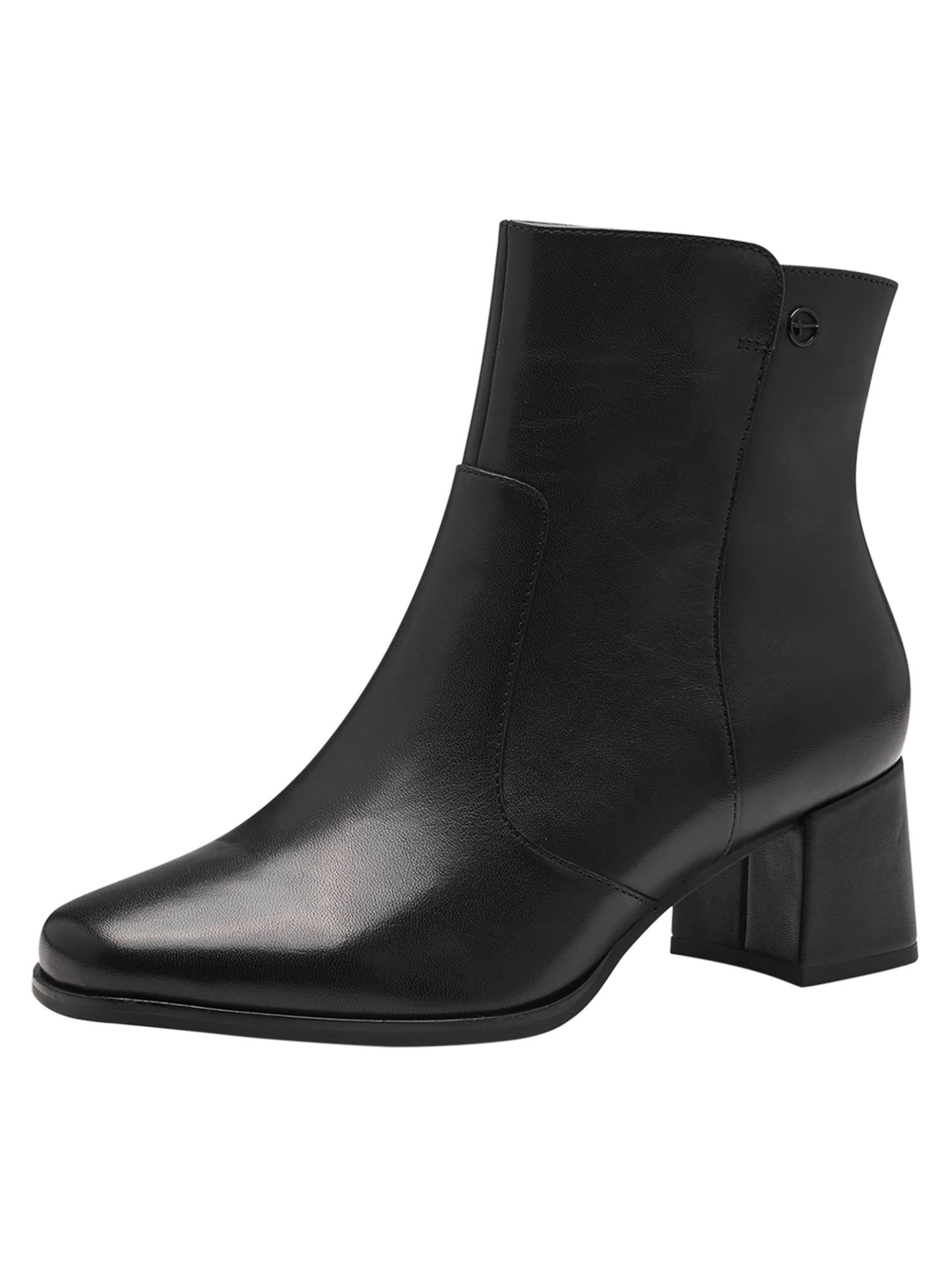 Bottines Tamaris en noir : devant