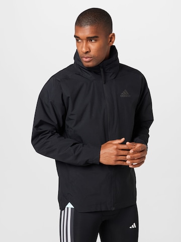 ADIDAS SPORTSWEAR Куртка в спортивном стиле 'Traveer' в Черный: спереди
