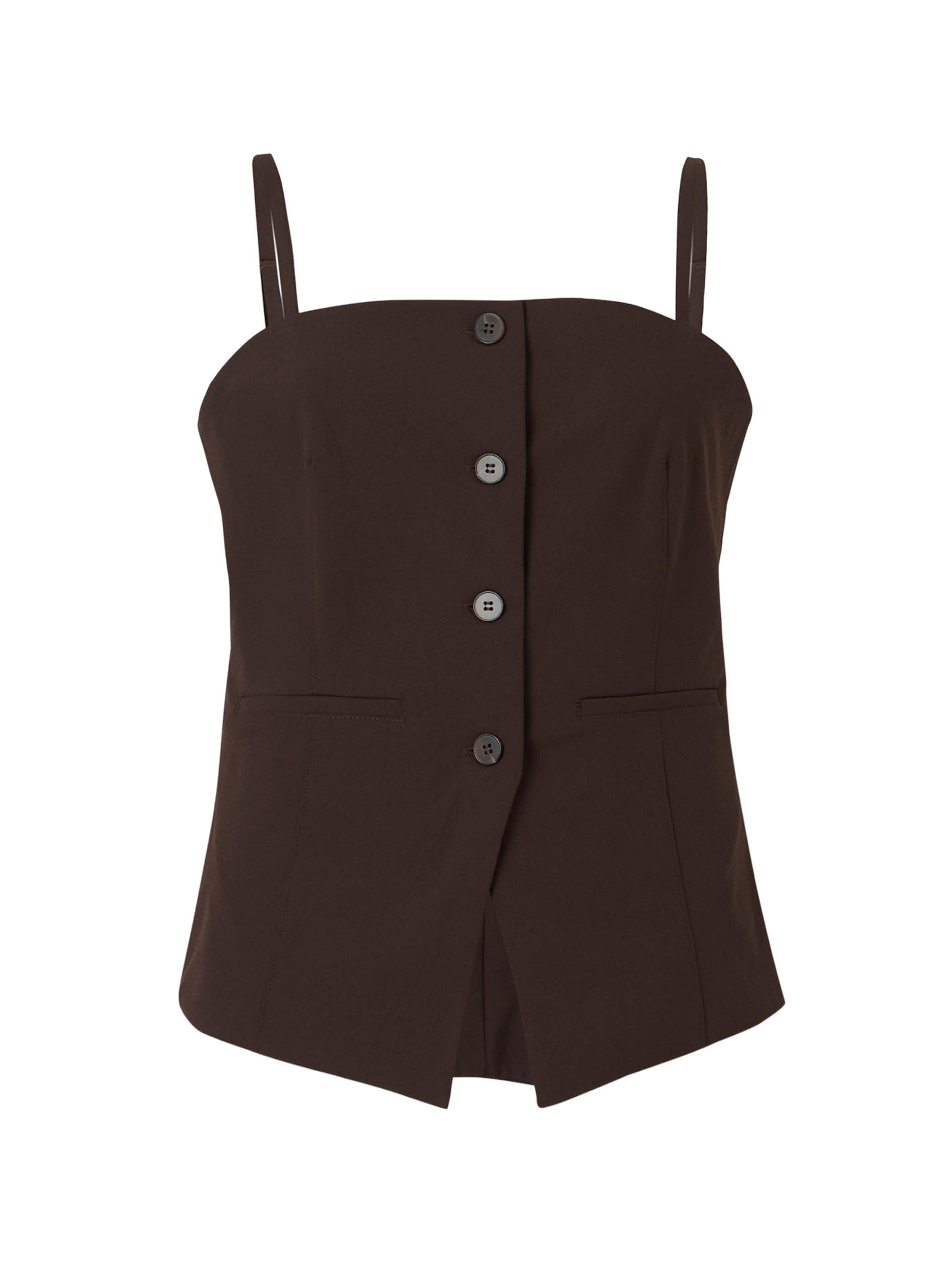 Samsøe Samsøe Topp 'Saclo', värv pruun: eest vaates