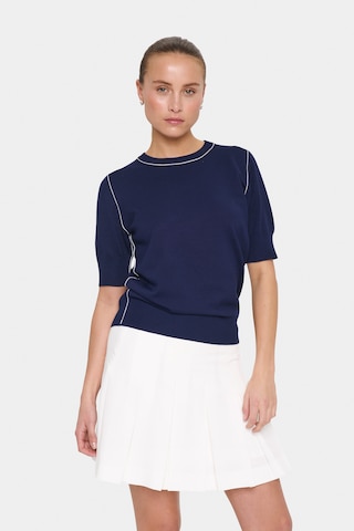 Pull-over 'Milane' SAINT TROPEZ en bleu : devant