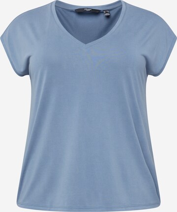 Vero Moda Curve T-Shirt 'FILLI' in Blau: predná strana