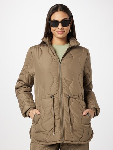 Soft Rebels Between-Seasons Parka 'SRFria' in Beige: front