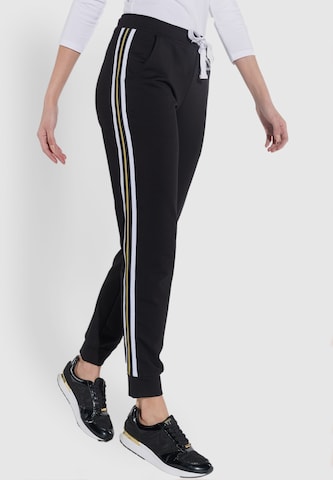 Coupe slim Pantalon Vestino en noir : devant