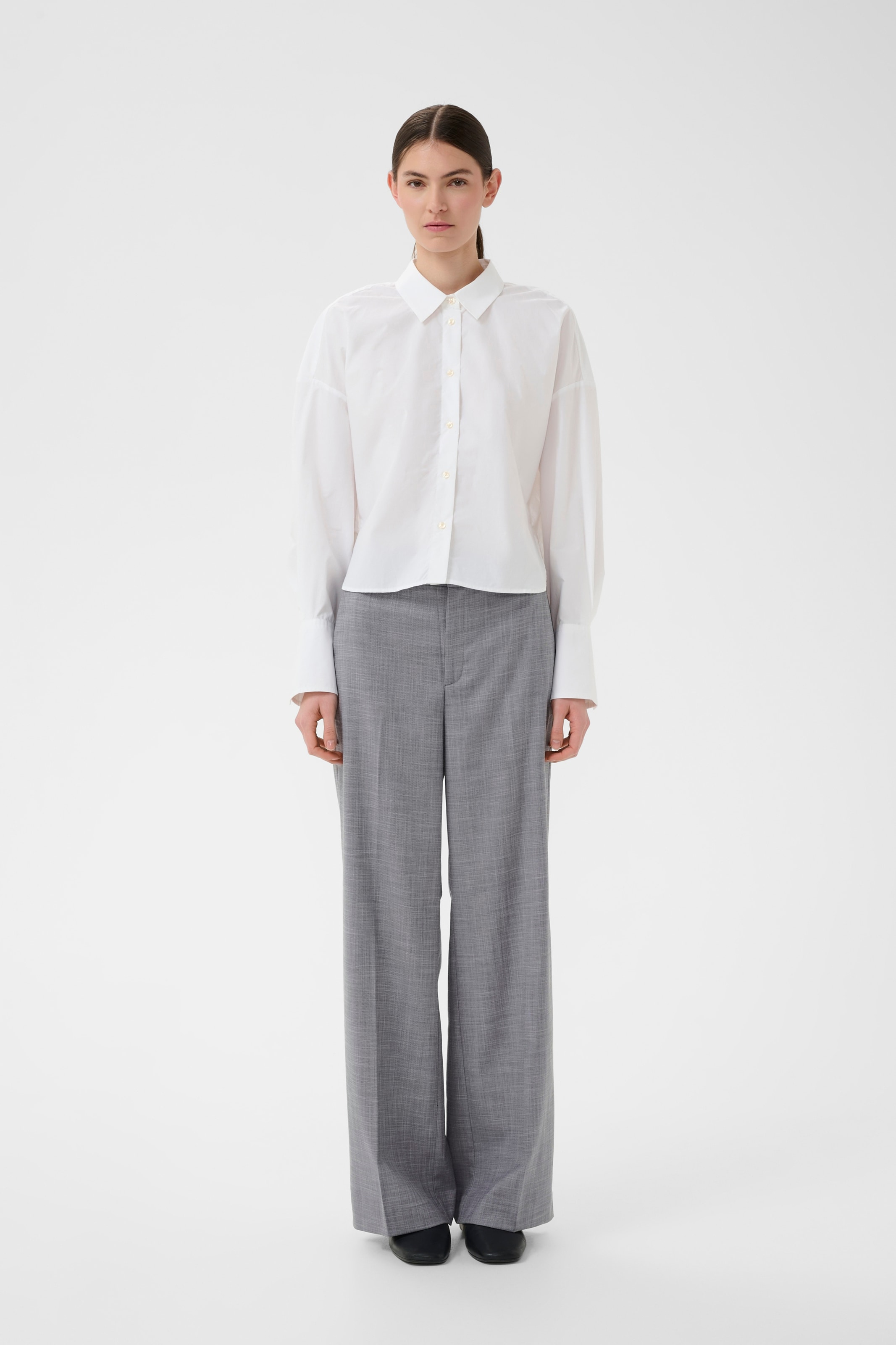 InWear Regular Broek in Grijs: voorkant