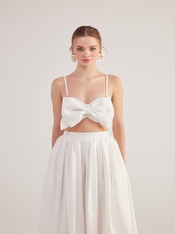 HOLLY LOLLY Top – bílá: přední strana