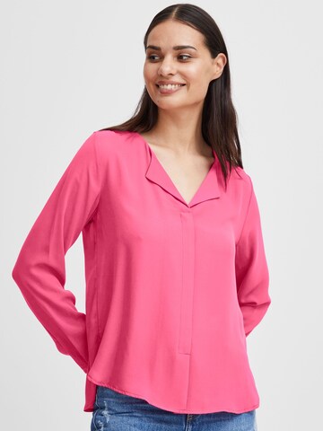 b.young - Blusa 'Hialice' em rosa: frente