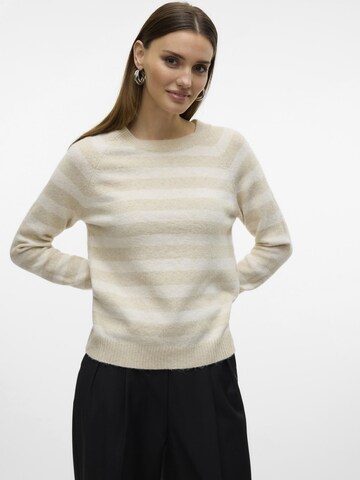 VERO MODA Sweater 'VMDoffy' in Beige