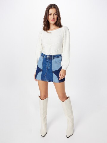 Pull-over 'PILAR' ICHI en blanc