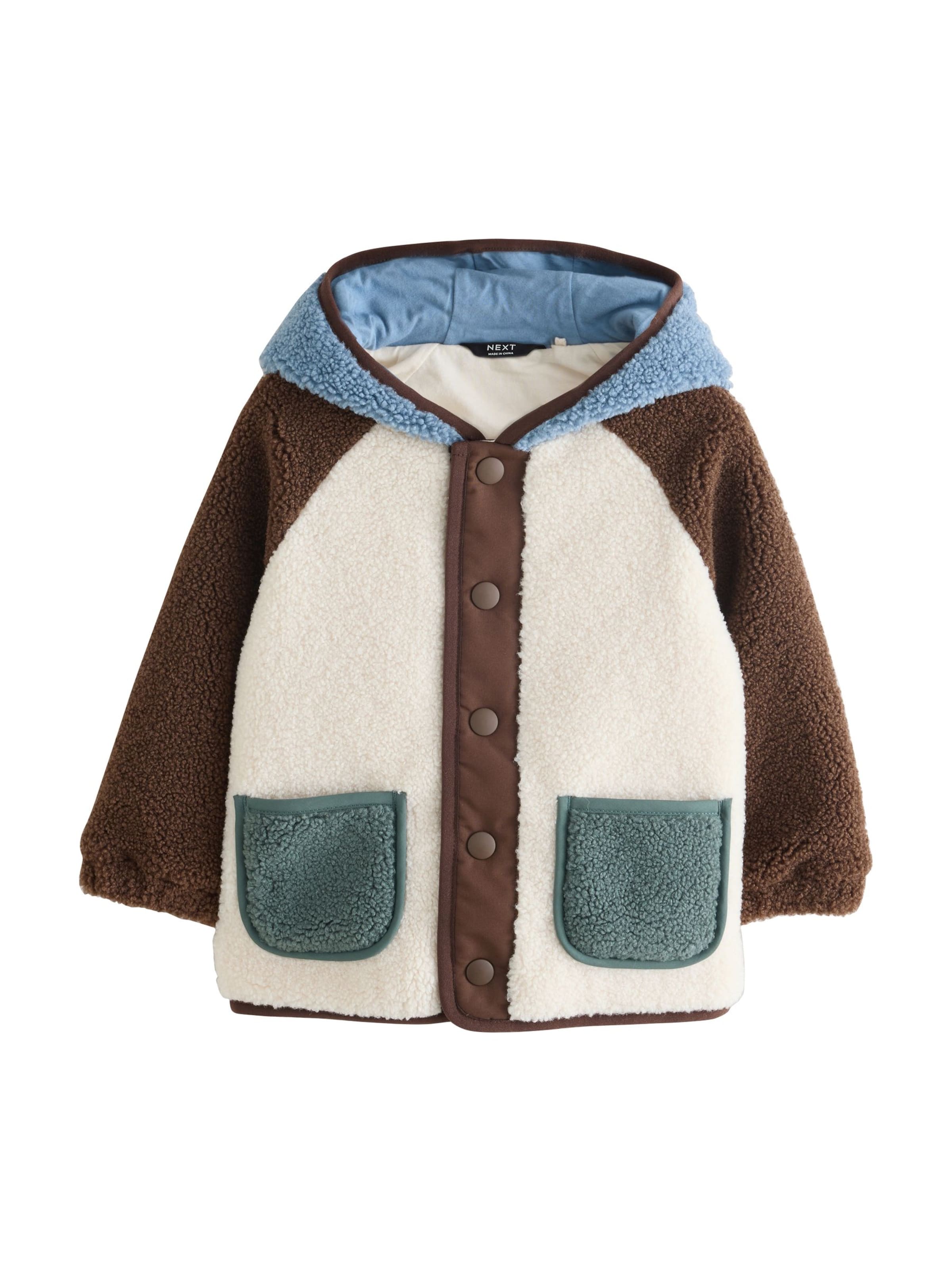 Jachetă  fleece de la Next pe maro: față