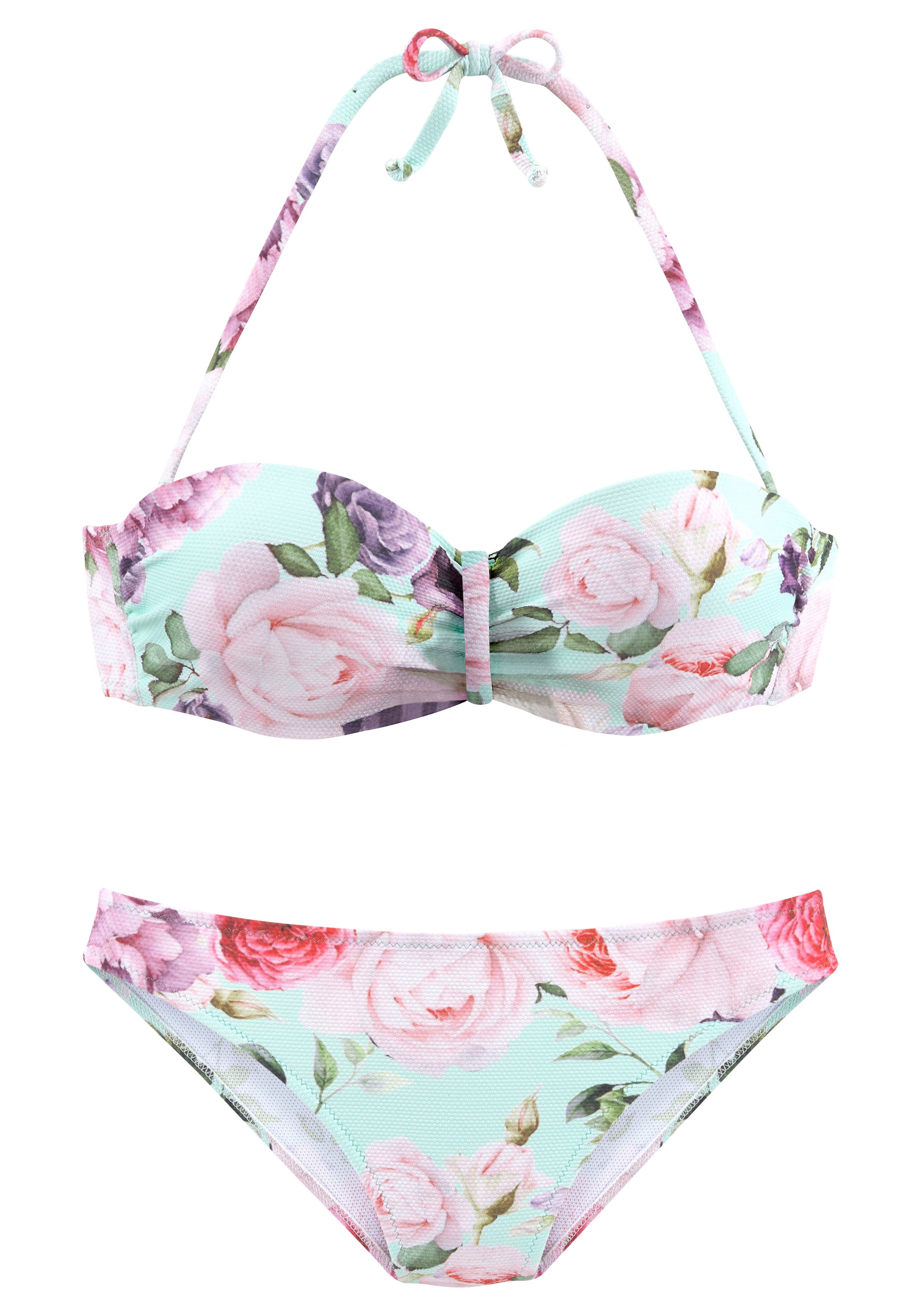 LASCANA Bez ramienok Bikiny - Zmiešané farby: predná strana