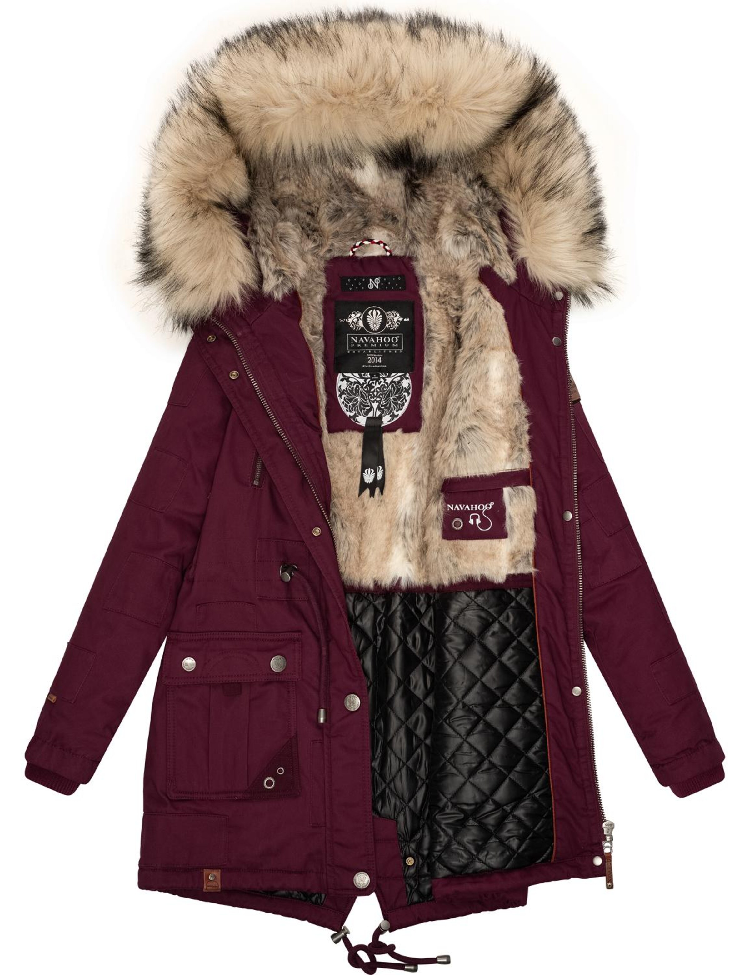 NAVAHOO Χειμερινό παρκά 'Honigfee' σε κόκκινο