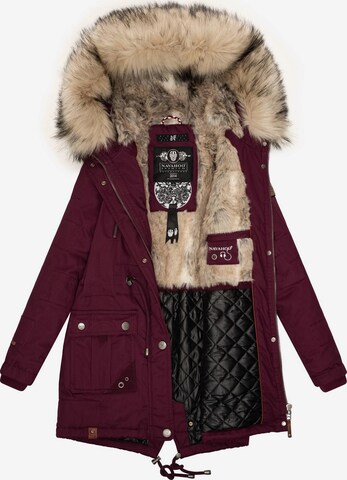 NAVAHOO Winter parka 'Honigfee' in Red