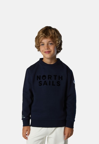 North Sails Sweatshirt in Blauw: voorkant