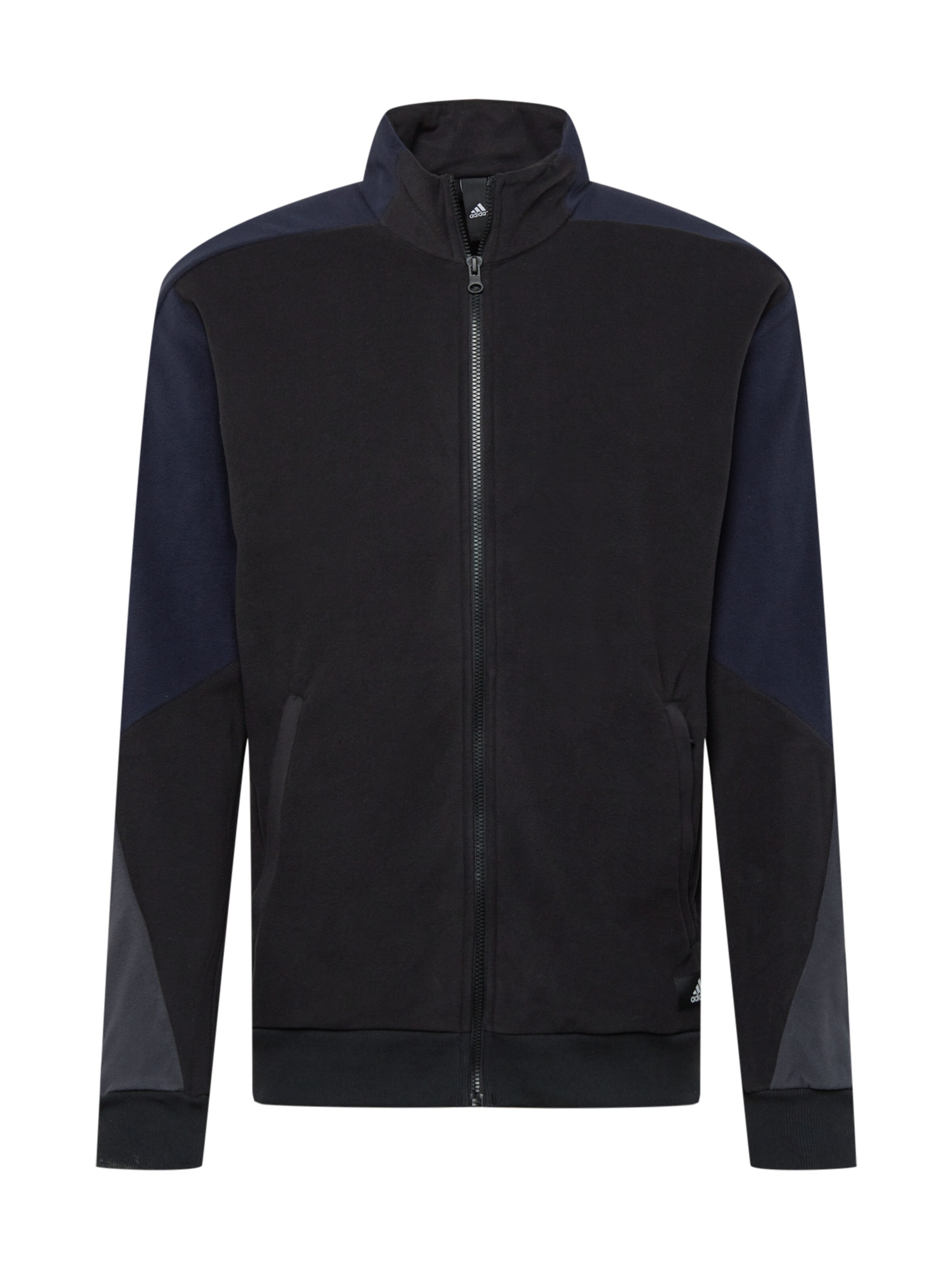 ADIDAS SPORTSWEAR Funktionsfleecejakke i sort: forside