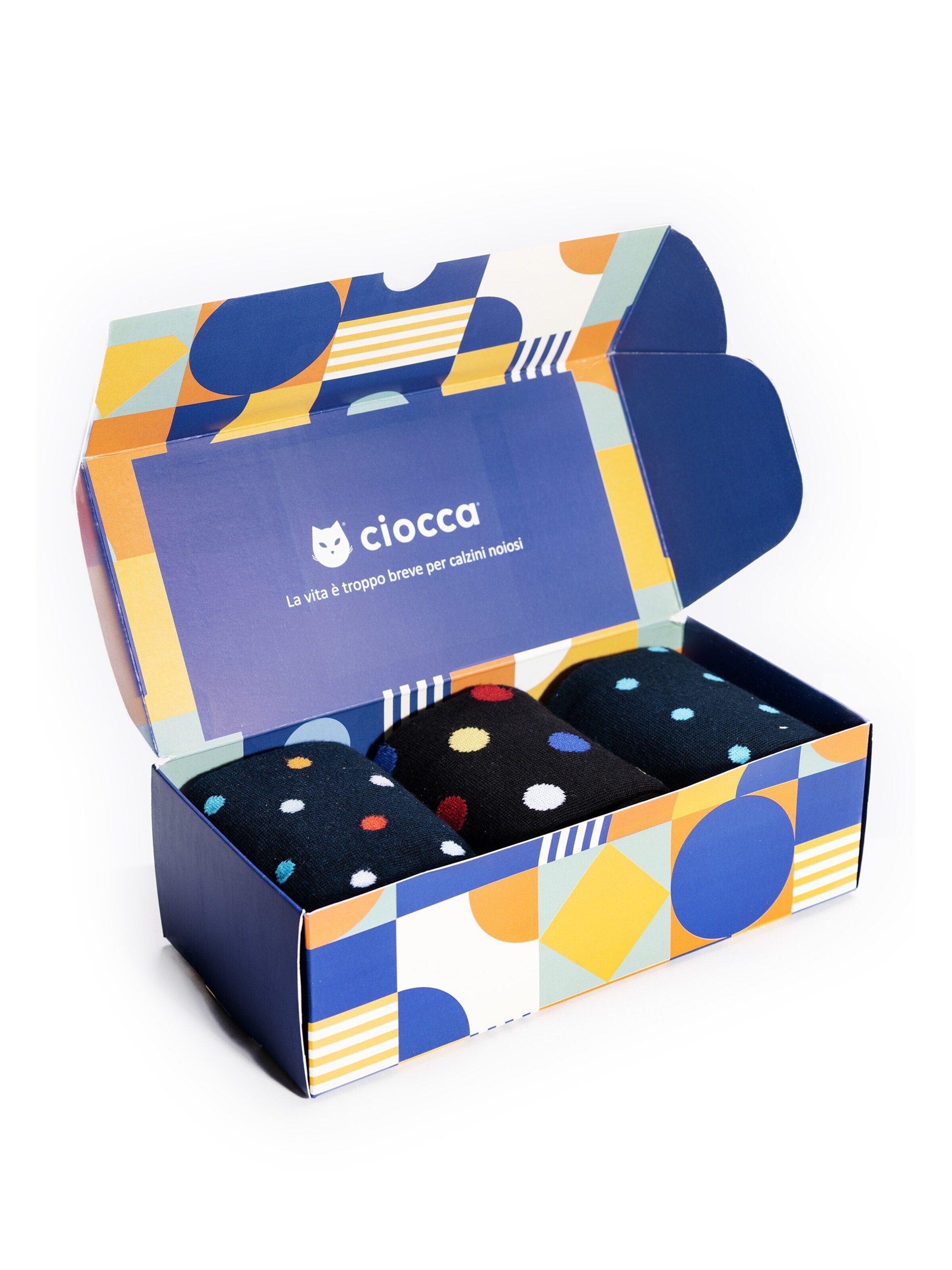 Gambaletto '3 Pack Calze Lunghe Fantasia - Confezione Regalo - Ciocca' di Ciocca in colori misti
