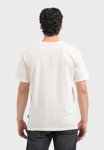 Oldskull Shirt 'Asian Monk Ramen Treet Graphic' in White