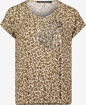 Betty Barclay Printshirt mit Gummizug in Beige: Vorderseite