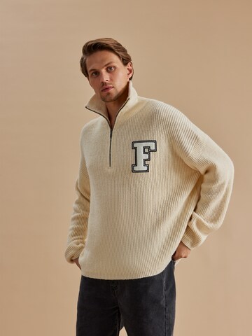 Pullover 'Adriano' di DAN FOX APPAREL in beige: frontale