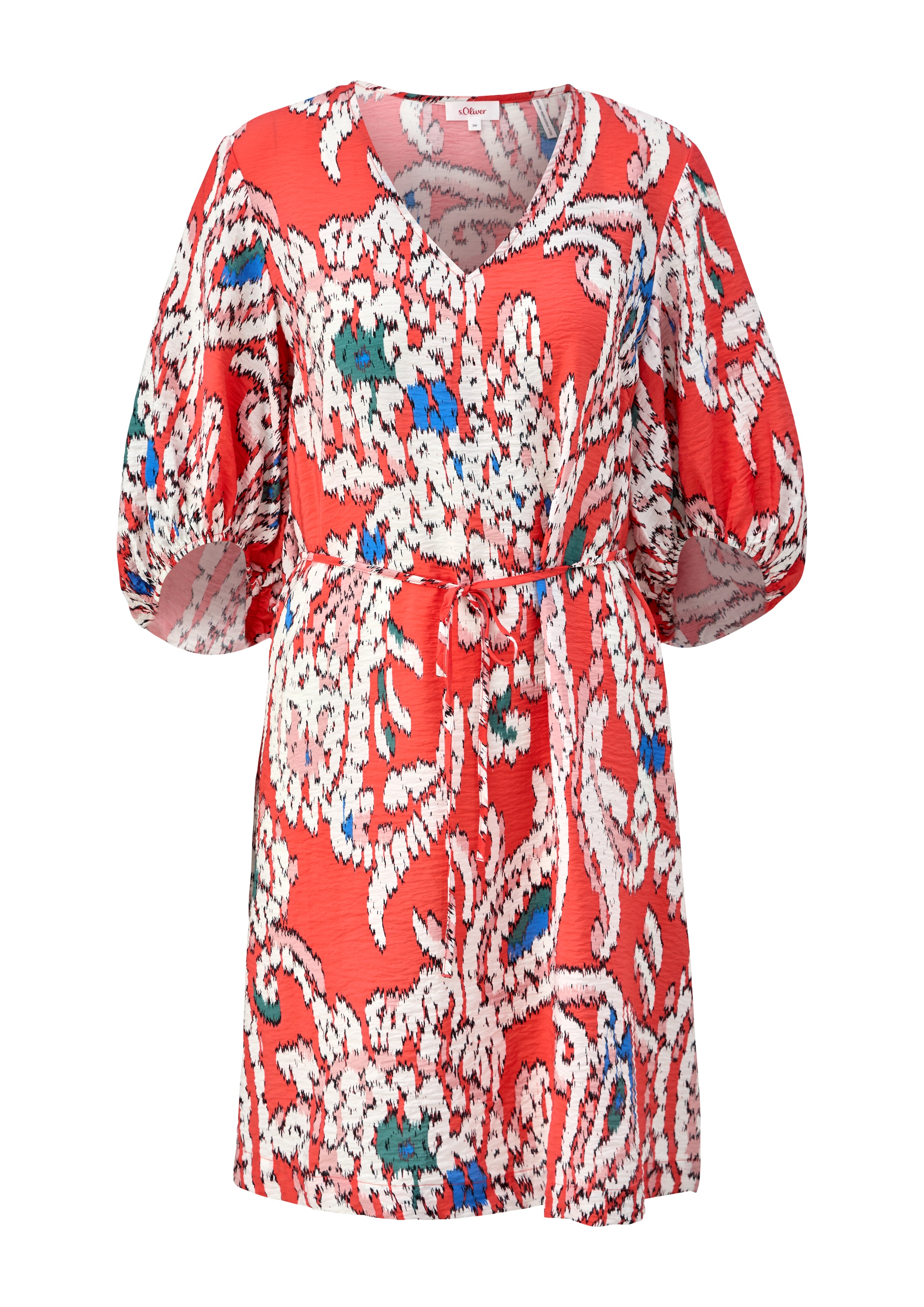 s.Oliver Kleid in Orange: Vorderseite