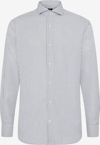 Boggi Milano Slim Fit Businesspaita 'Ultimate' värissä vihreä: etupuoli