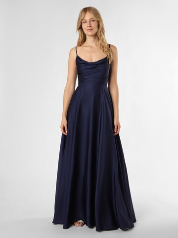 Robe de soirée Marie Lund en bleu : devant