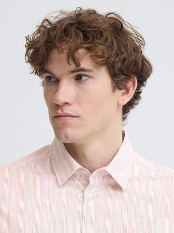 Casual Friday Regular Fit Langarmhemd ' CFOrlyn Striped ' in Pink