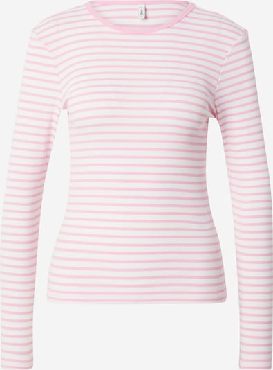 ONLY T-shirt 'BETTY' en rose clair / blanc, Vue avec produit