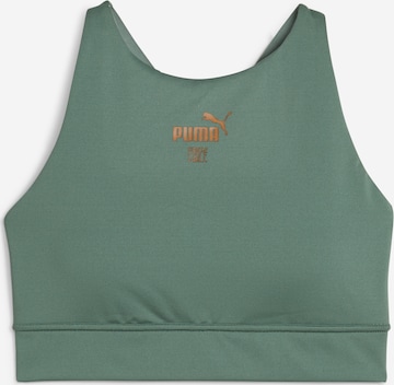 PUMA Bustier Urheilurintaliivit 'FIRST MILE' värissä vihreä: edessä